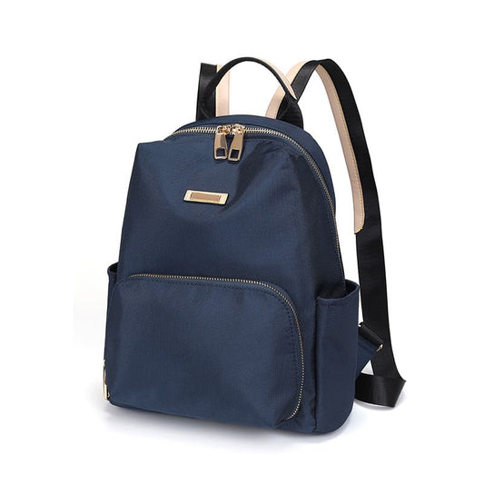 A Blue Preppy style Oxford Backpack Women Casual Shoulder bag backpack
